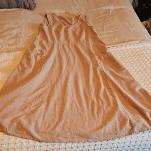 Sleeveless Tan Dress Medium